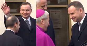 Andrzej Duda na intronizacji Jezusa na króla Polski