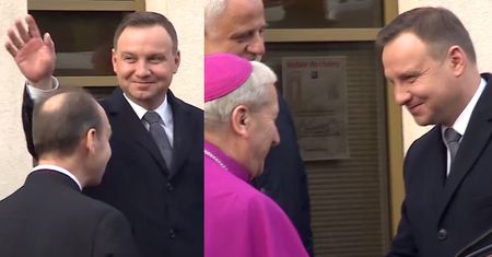 Andrzej Duda na intronizacji Jezusa na króla Polski