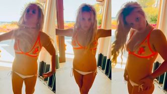 Britney Spears tańczy w kusym bikini i narzeka: "MUSZĘ SCHUDNĄĆ I ZAFARBOWAĆ WŁOSY" (FOTO)