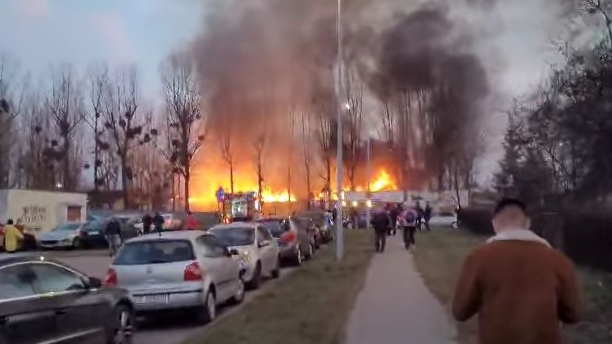 Pożar na Grudziądzkiej w Toruniu wyglądał groźnie