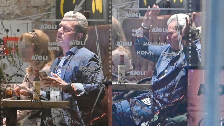 Jarosław Jakimowicz imprezuje w centrum Warszawy