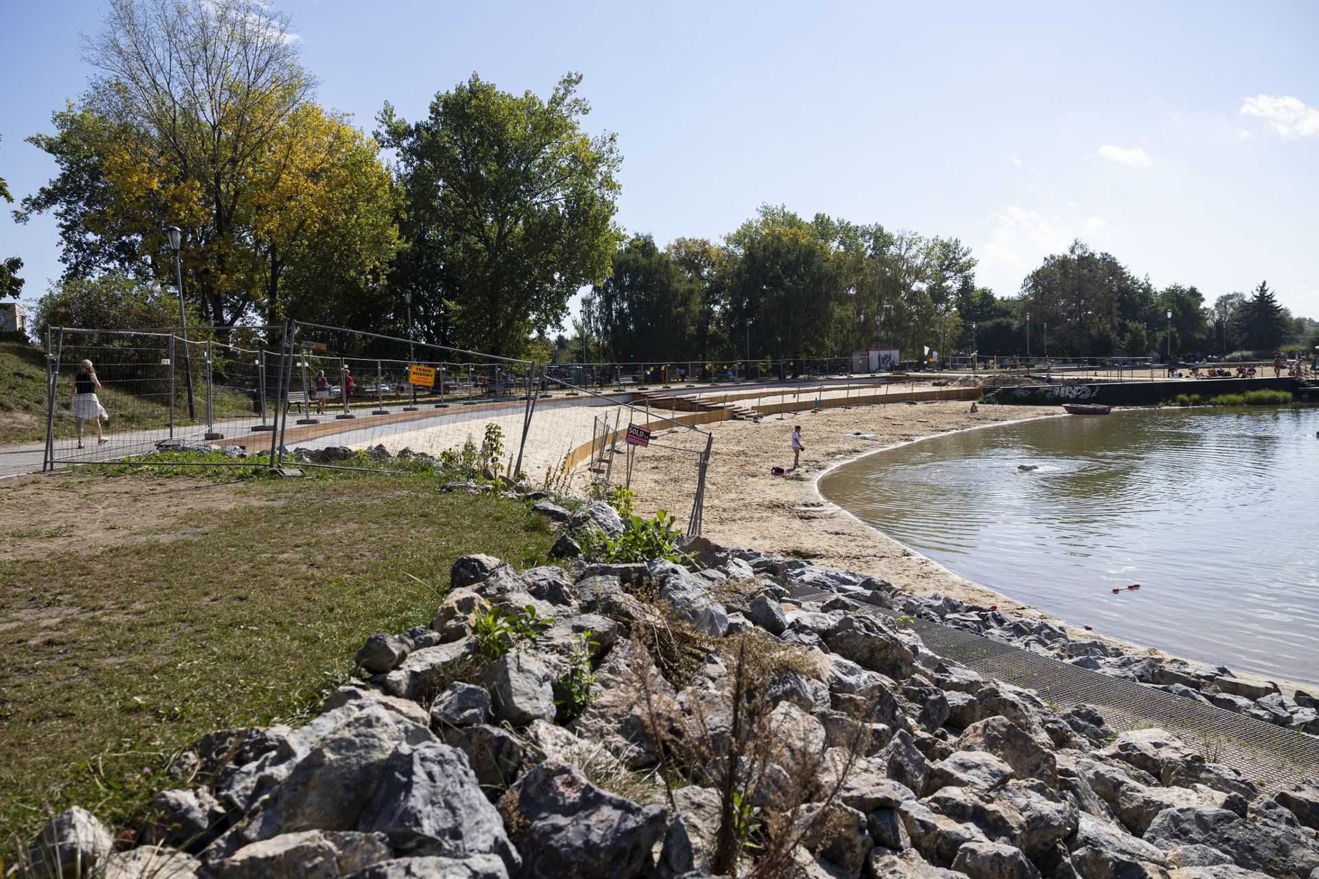 Plaża na Bagrach w remoncie