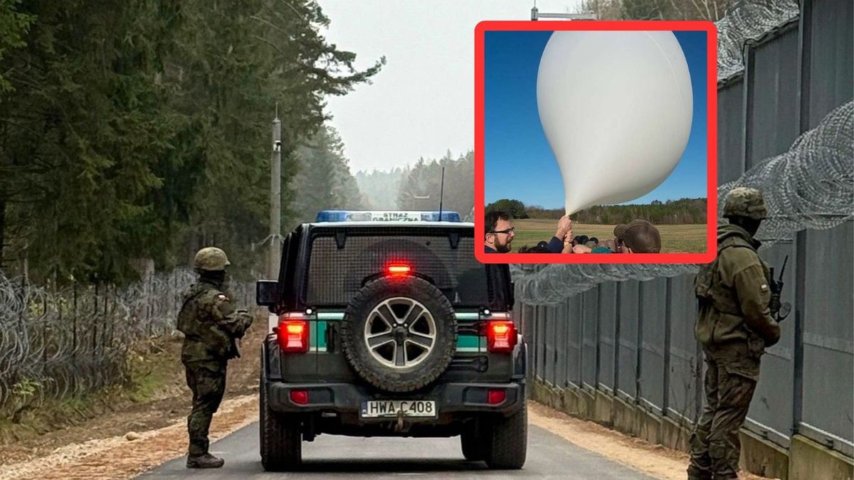 Balon przemytniczy przeleciał nad granicą