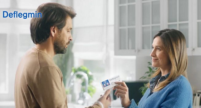 Deflegmin reklamowany „raz na mokry kaszel - raz, a dobrze!” (wideo)