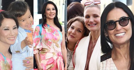 Demi Moore, Cameron Diaz i Drew Barrymore wspierają Lucy Liu na odsłonięciu gwiazdy w Alei Sławy (ZDJĘCIA)