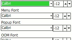 Alternatywna czcionka systemowa w Windows Mobile 1