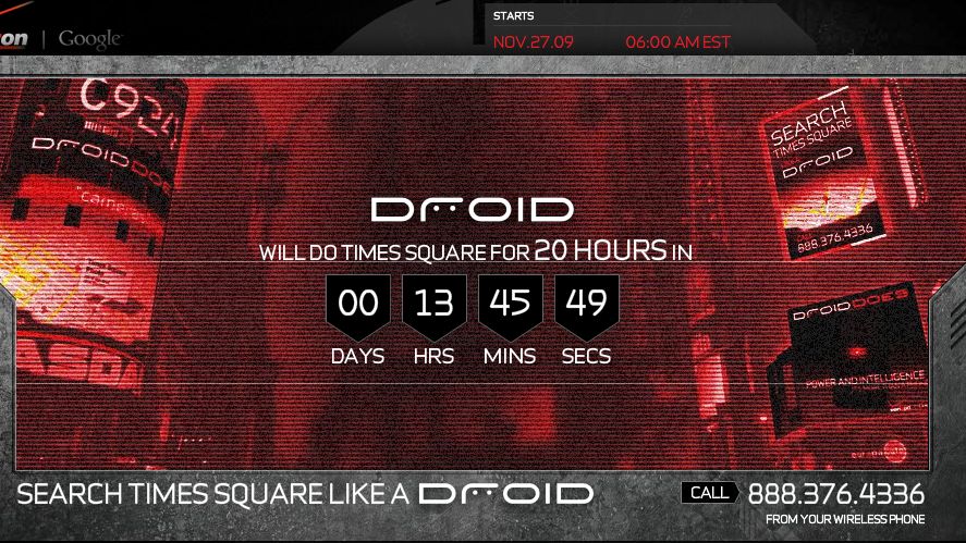 To się nazywa marketing! Droid atakuje Times Square 1