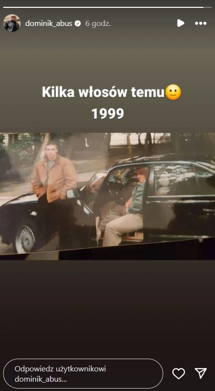 Dominik Abus na zdjęciu z lat 90.