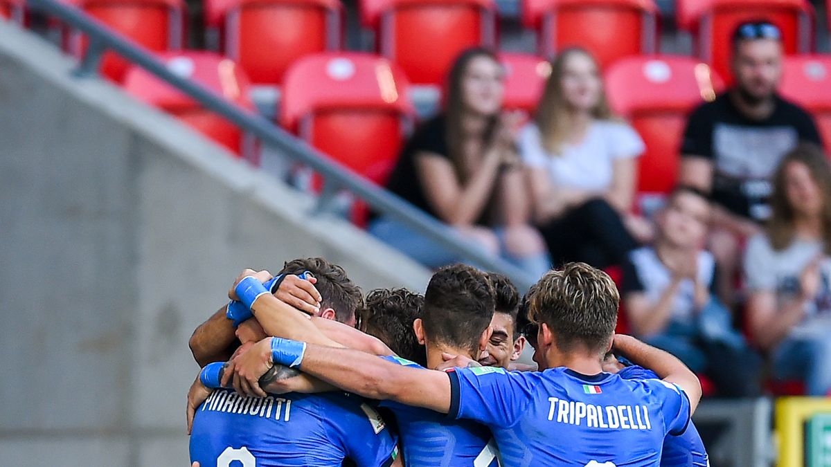 Newspix / Łukasz Sobala / Na zdjęciu: piłkarze reprezentacji Włoch U-20