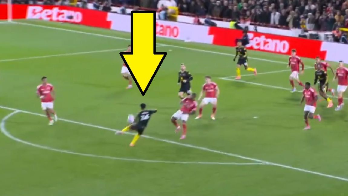 Twitter / Screen / Canal+Sport / Na zdjęciu: Amad Diallo uratował Manchester United