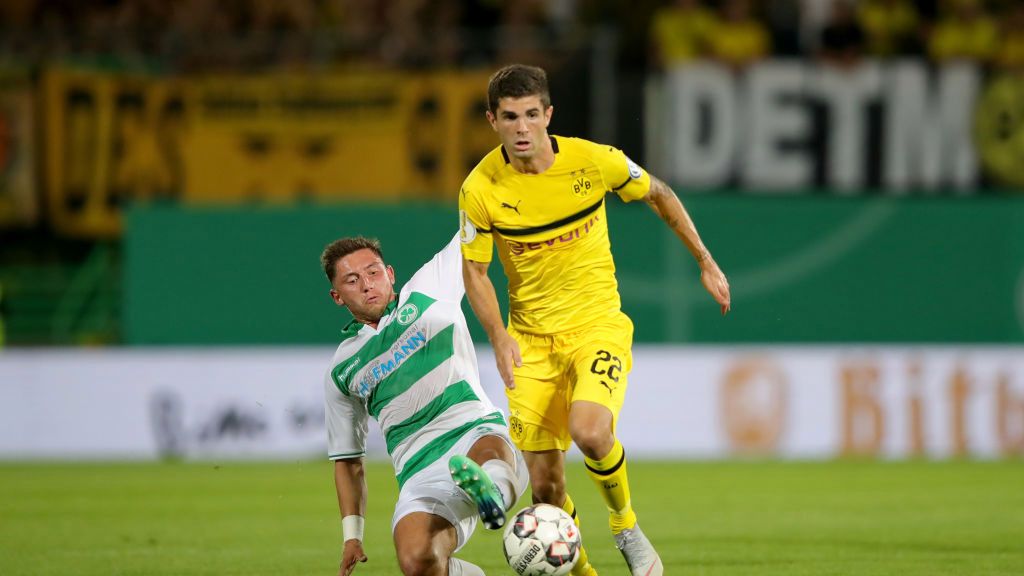 Getty Images / Alexander Hassenstein/Bongarts / Na zdjęciu: Maximilian Wittek i Christian Pulisić