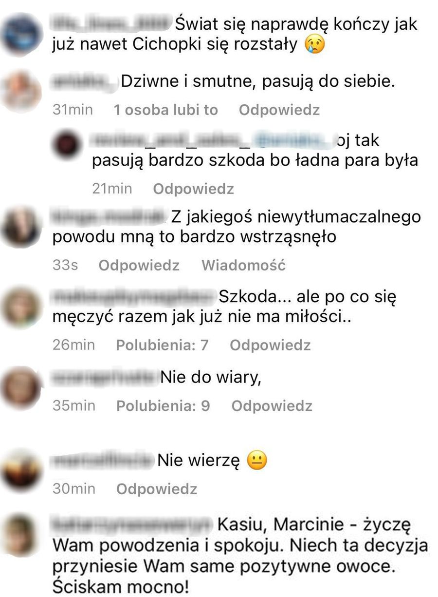 Internauci zszokowani rozstaniem Cichopek i Hakiela 