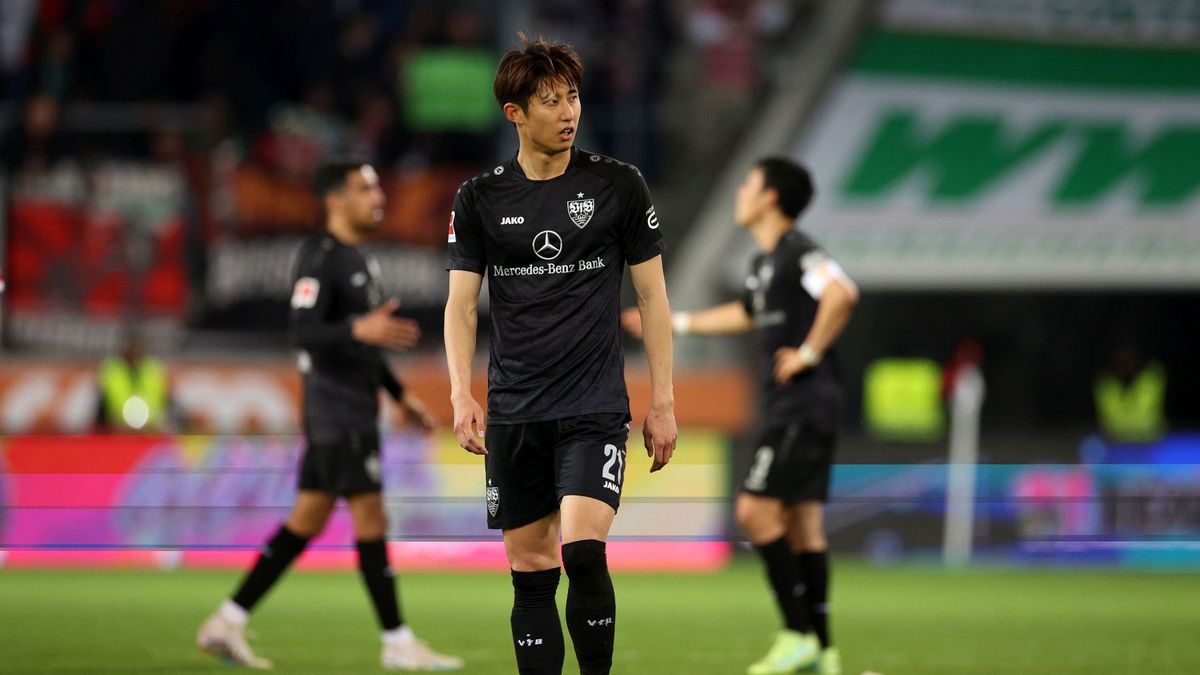 Getty Images / Adam Pretty / Na zdjęciu: Hiroki Ito podczas meczu FC Augsburg - VfB Stuttgart