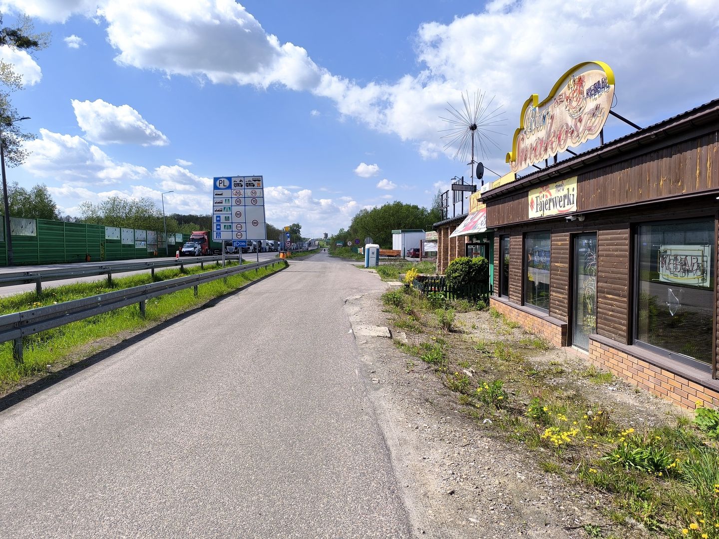 Okolice przejścia granicznego w Dorohusku