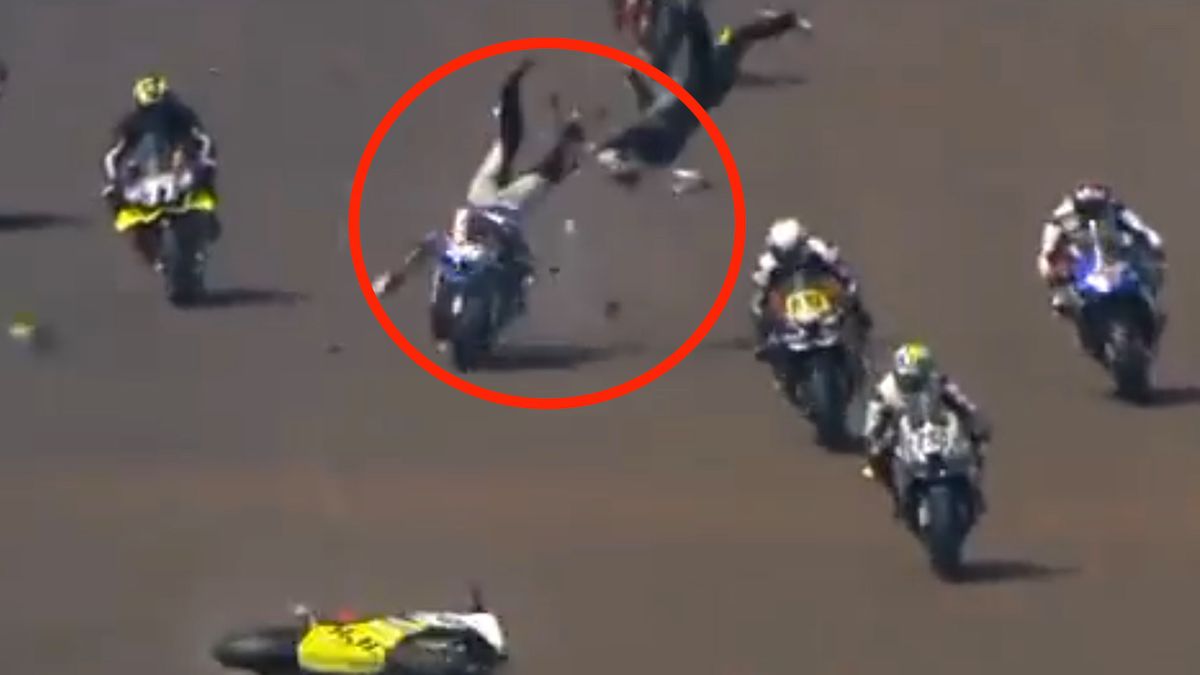wypadek w wyścigu Moto 1000 GP
