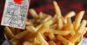 Paragon grozy. Pokazała rachunek za dwie porcje frytek
