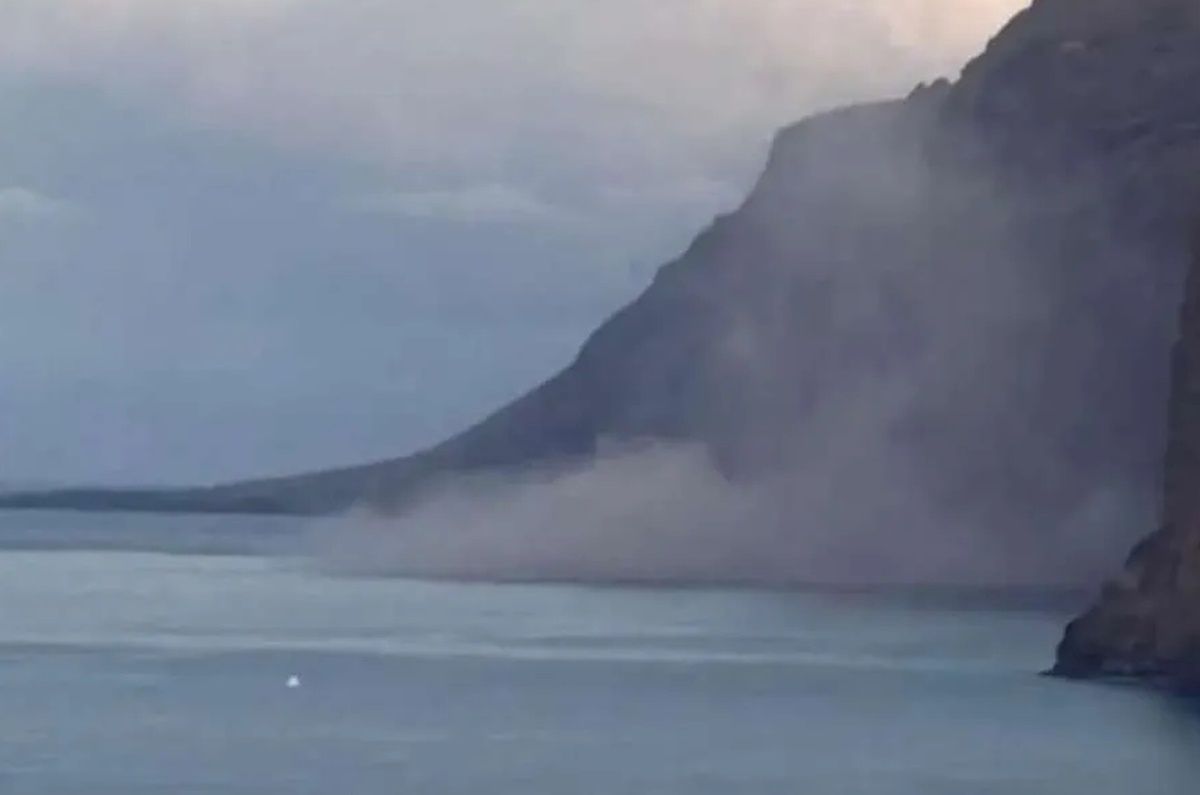 Osuwisko przeraziło turystów. Chmura pyłu widoczna z odległości kilku kilometrów