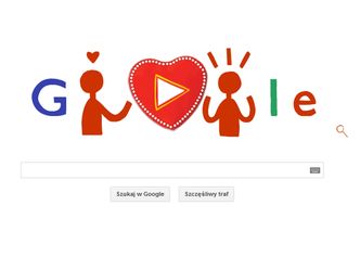 Walentynki - tak dzisiaj wygląda Doodle Google