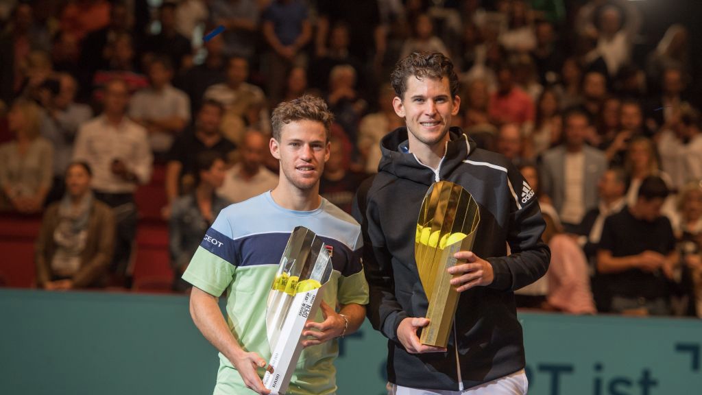 Getty Images / Andrea Kareth / Na zdjęciu: Diego Schwartzman (z lewej) i Dominic Thiem (z prawej)