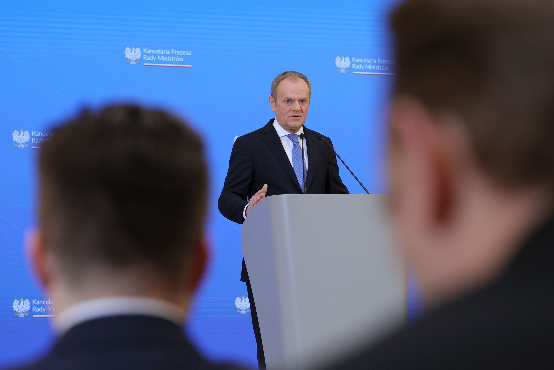 Donald Tusk
Warszawa, 22.02.2024. Premier Donald Tusk podczas konferencji prasowej w siedzibie KPRM w Warszawie, 22 bm. (sko) PAP/Pawe� Supernak
Pawe� Supernak
konferencja, kprm, polityk polityka, prasowa, prezes Rady Ministr�w