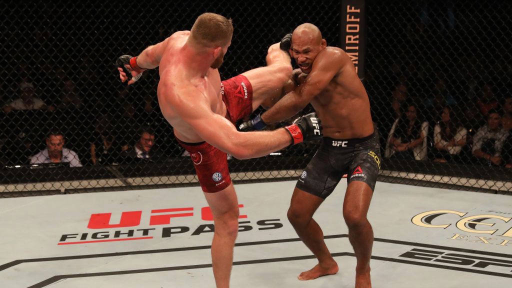 Getty Images / Alexandre Schneider/Zuffa LLC / Na zdjęciu: walka Jana Błachowicza z Ronaldo 'Jacare' Souzą