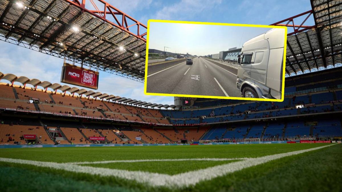 Zdjęcie okładkowe artykułu: Getty Images / Francesco Scaccianoce oraz Google Street View / Na zdjęciu: San Siro i A4 w okolicach Bergamo