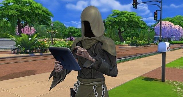 Mroczny Kosiarz w "The Sims 4"