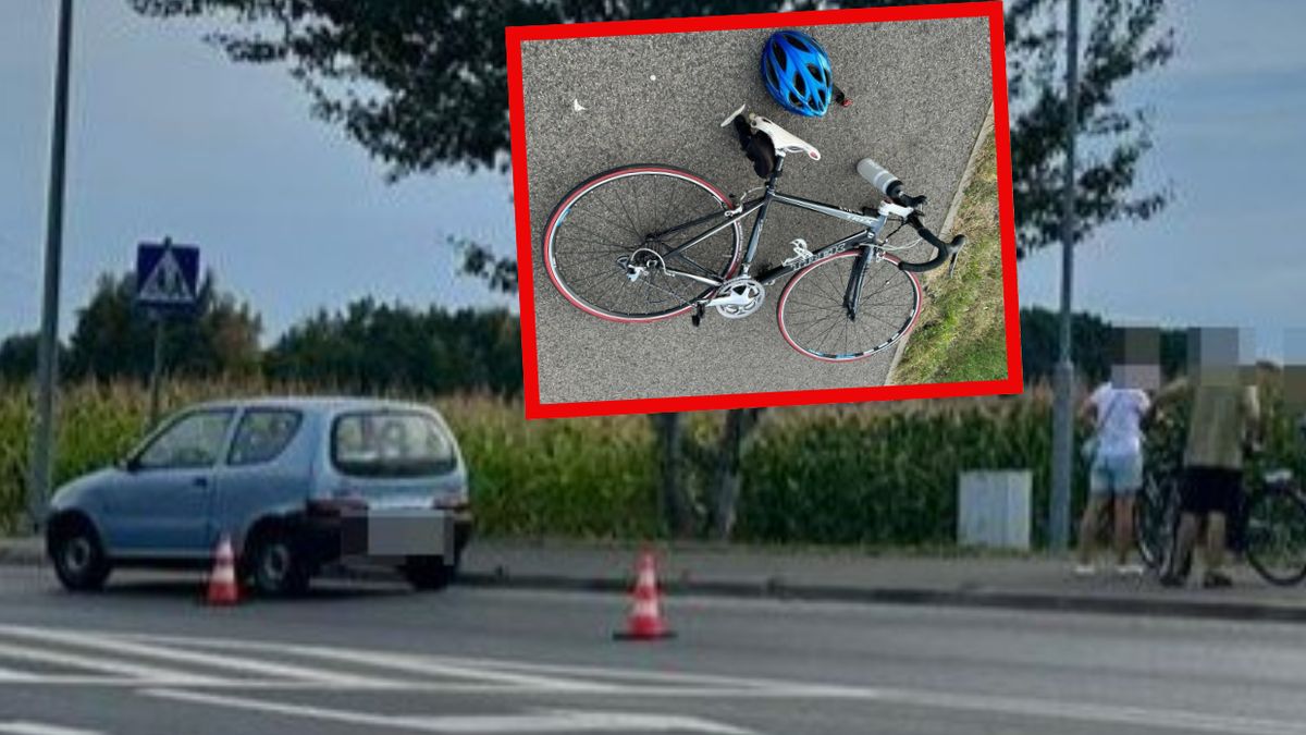 Potrącenie rowerzysty