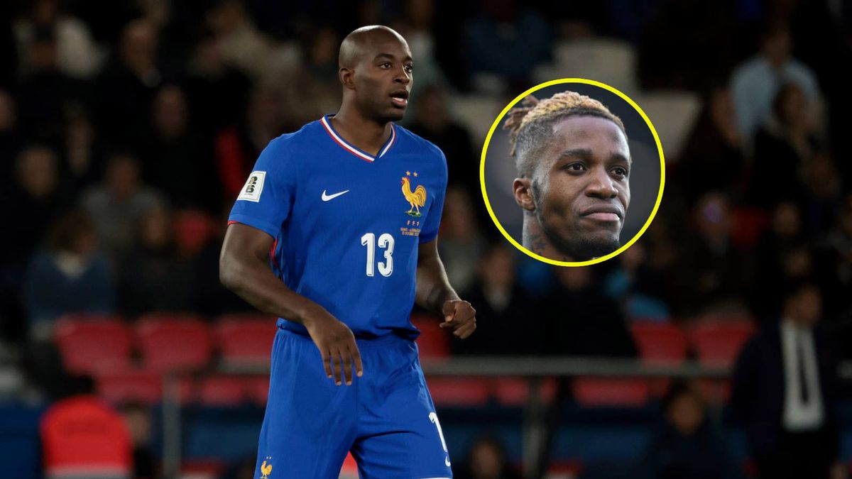 Getty Images / Jean Catuffe//Laurence Griffiths / Jean-Philippe Mateta i  Wilfrieda Zaha (w kółku)