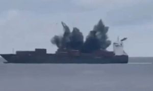 Dron zatopił kontenerowiec. Grecja apeluje. "Całkowicie niedopuszczalne"