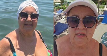 64-letnia Izabela Zeiske nadaje w bikini z egzotycznych wakacji