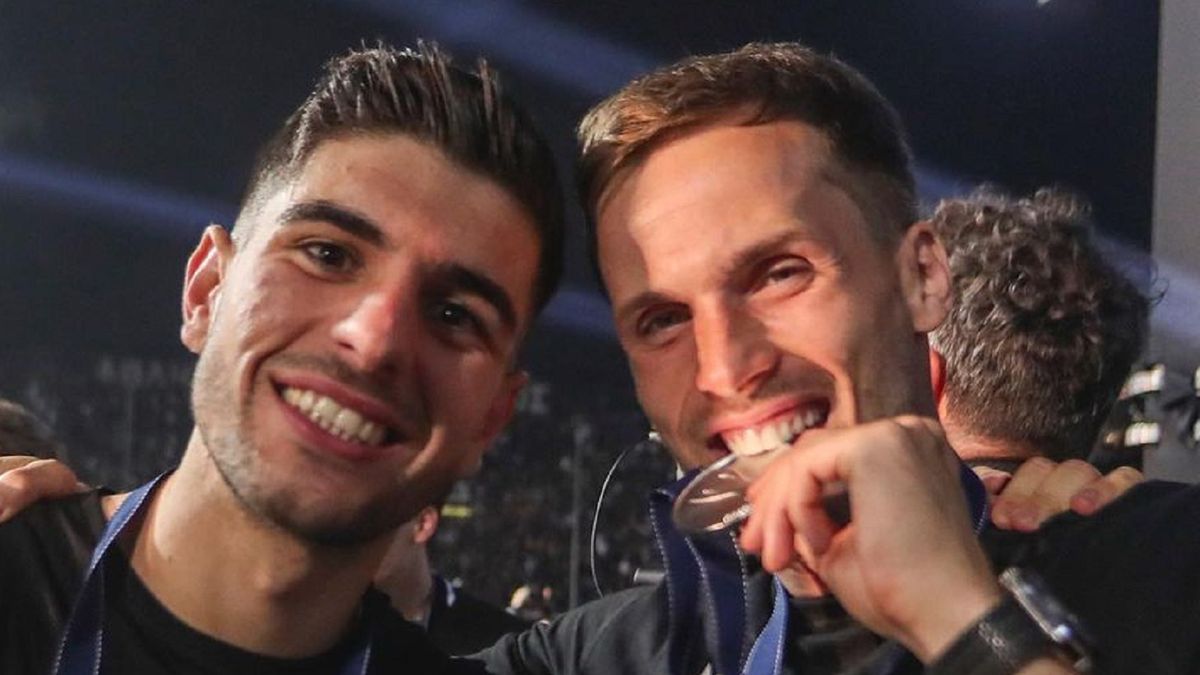 Instagram / tkedziora94 / Na zdjęciu: Konstantinos Koulierakis i Tomasz Kędziora