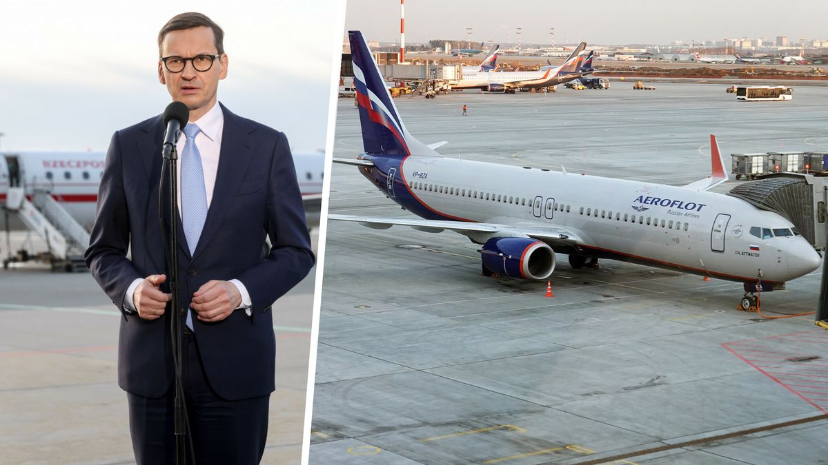Premier polecił przygotowanie uchwały, która zamknie niebo nad Polską dla rosyjskich linii lotniczych. To uderzy w Aeroflot, narodowego przewoźnika Federacji Rosyjskiej