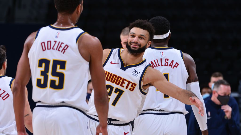 Getty Images / Bart Young / Na zdjęciu: koszykarze Denver Nuggets