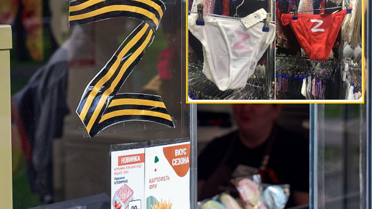 Litera Z pojawiła się nawet na bieliźnie damskiej 