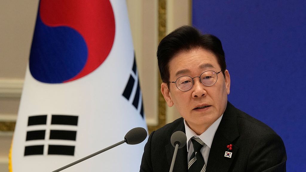 Prezydent Korei Płd. Li Dze Mjung 