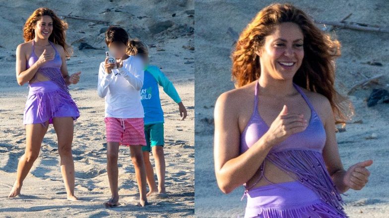 Shakira szaleje z synami na plaży w Meksyku