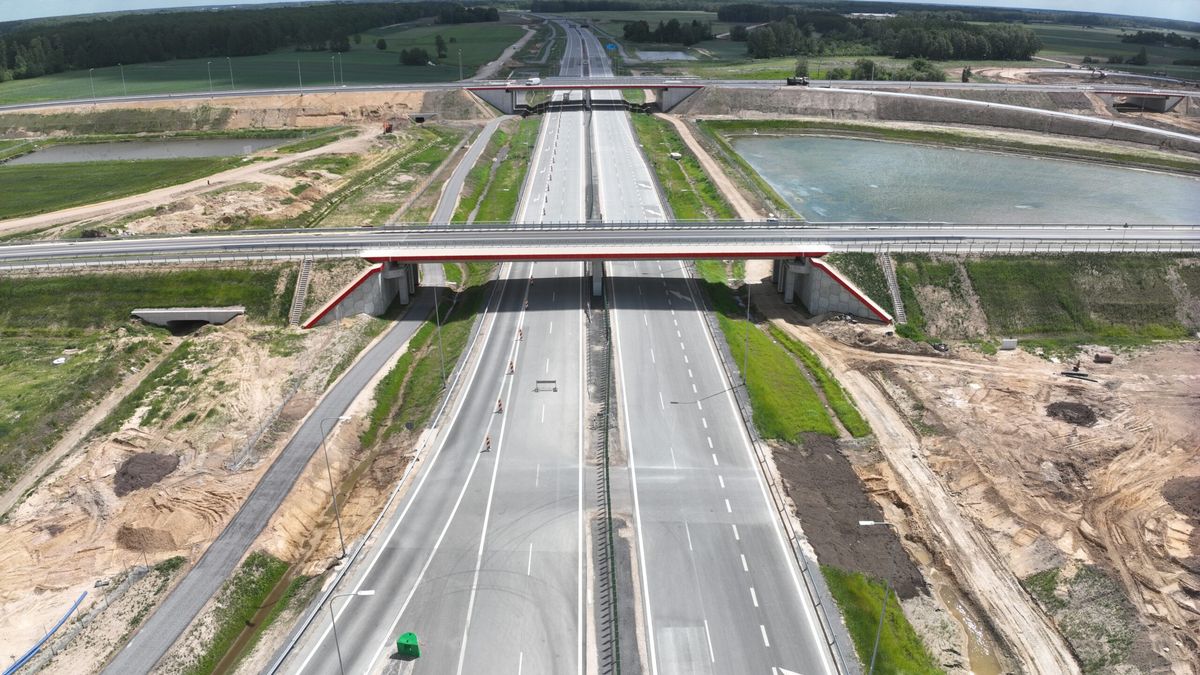 Autostrada A2 na odc. Malinowiec-Łukowisko w maju 2026 r.