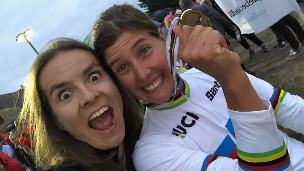 Materiały prasowe / Maja Włoszczowska i Nathalie Schneitter choć już dawno ze sobą nie rywalizują, to wciąż utrzymują dobre relacje