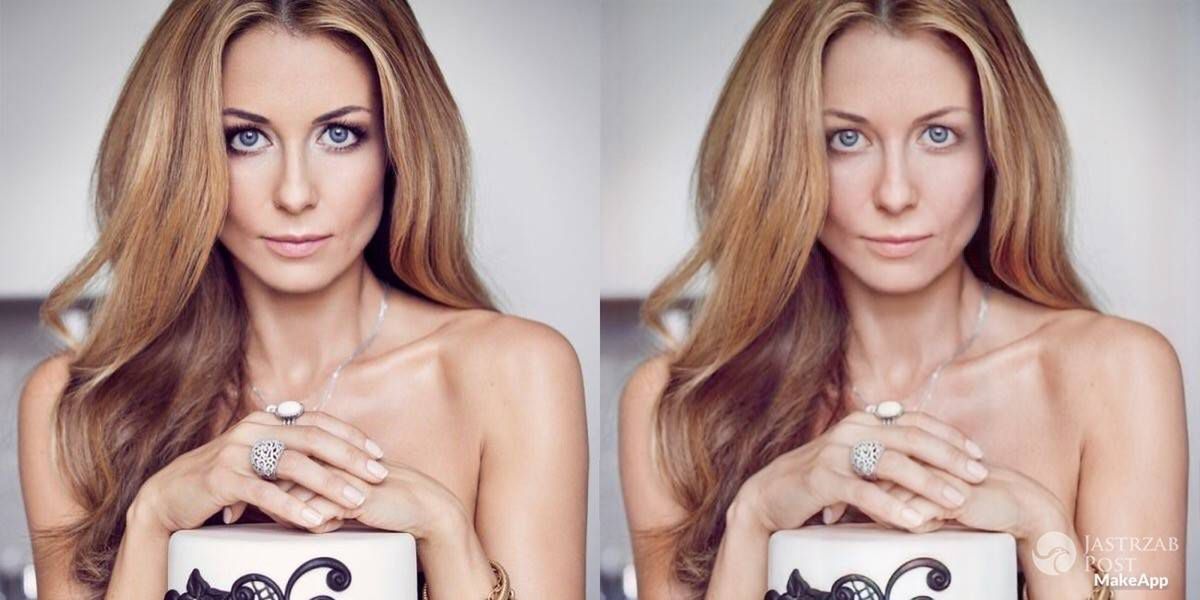 Małgorzata Rozenek bez makijażu w aplikacji MAKEAPP