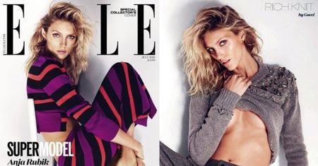 Anja Rubik na okładce brytyjskiego "Elle"! (ZDJĘCIA)
