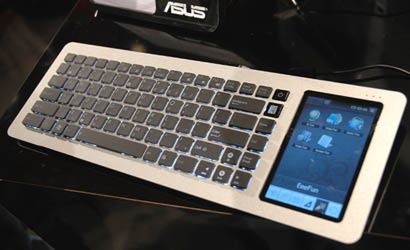 Specyfikacja klawiatury Asus Eee z dotykowym ekranem 1