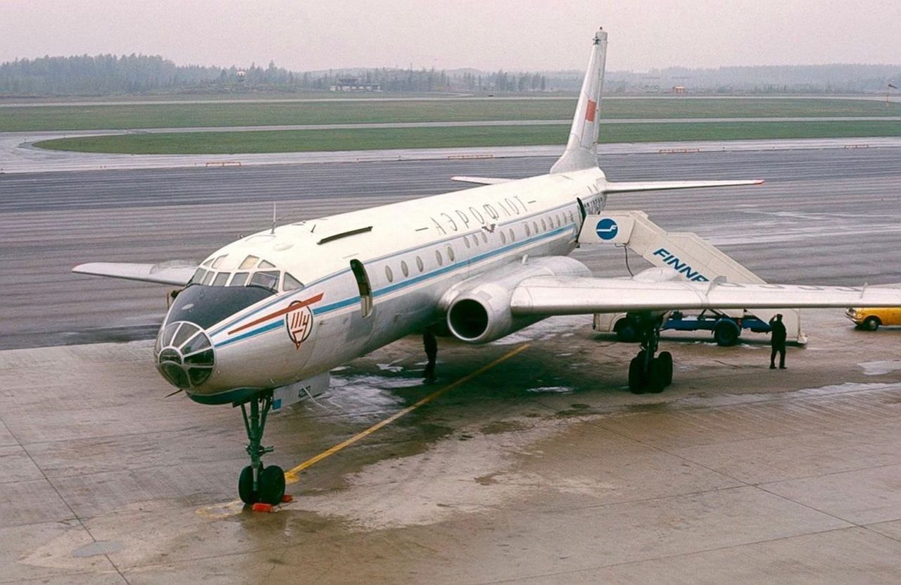 Tupolew Tu-104 w barwach Aerofłotu