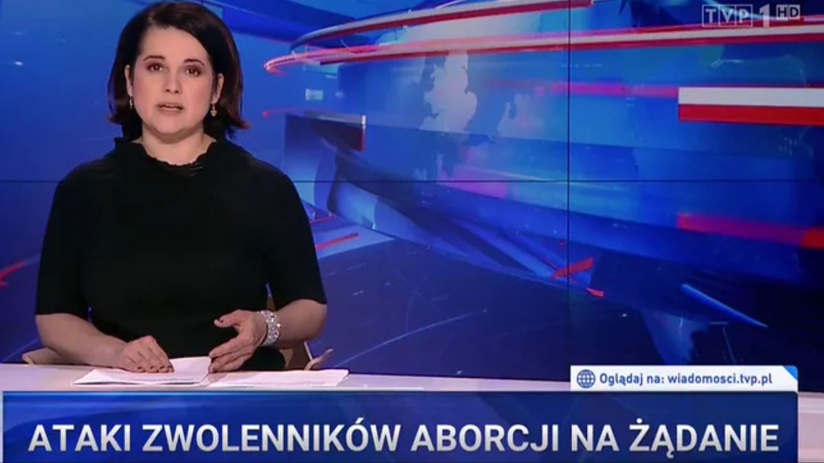 "Wiadomości" zaatakowały popierających aborcję