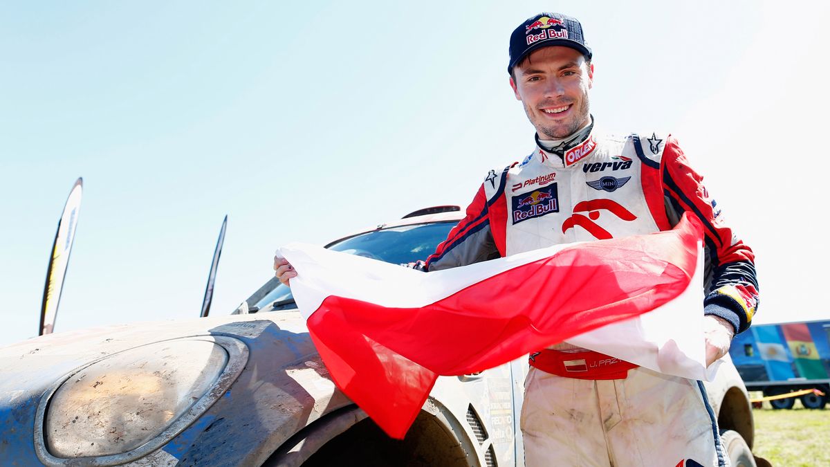 Getty Images / Jakub Przygoński na mecie Rajdu Dakar 2018