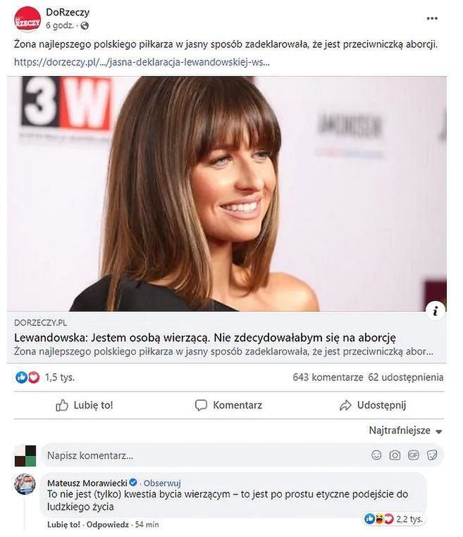 Komentarz Morawieckiego