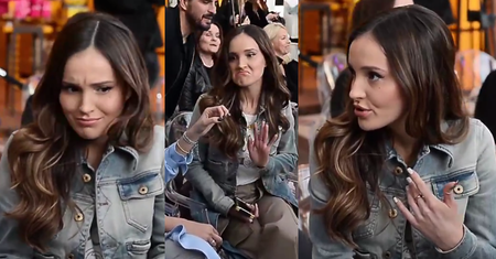 Marina zaskoczona "występem" na scenie