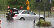 Burza. Ulewa w Zgierzu i Łodzi. Zalany szpital i wiele interwencji