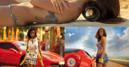 Siwiec pozuje TOPLESS z samochodami! (FOTO)