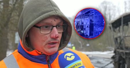 Wypadek FilxBusa na Słowacji. Kierowca ciężarówki zabrał głos